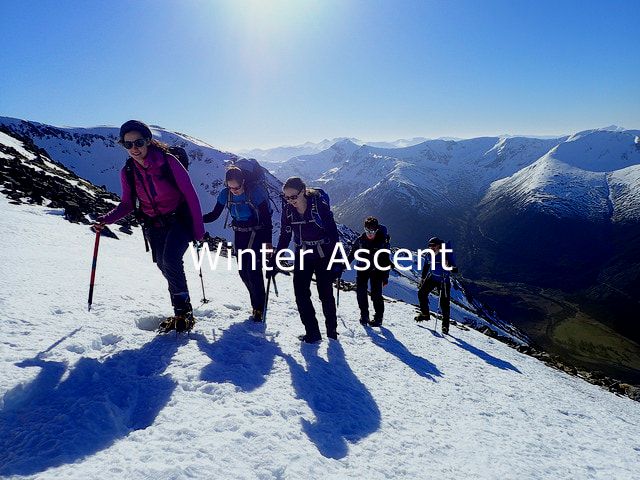 Ben Nevis winter ascent